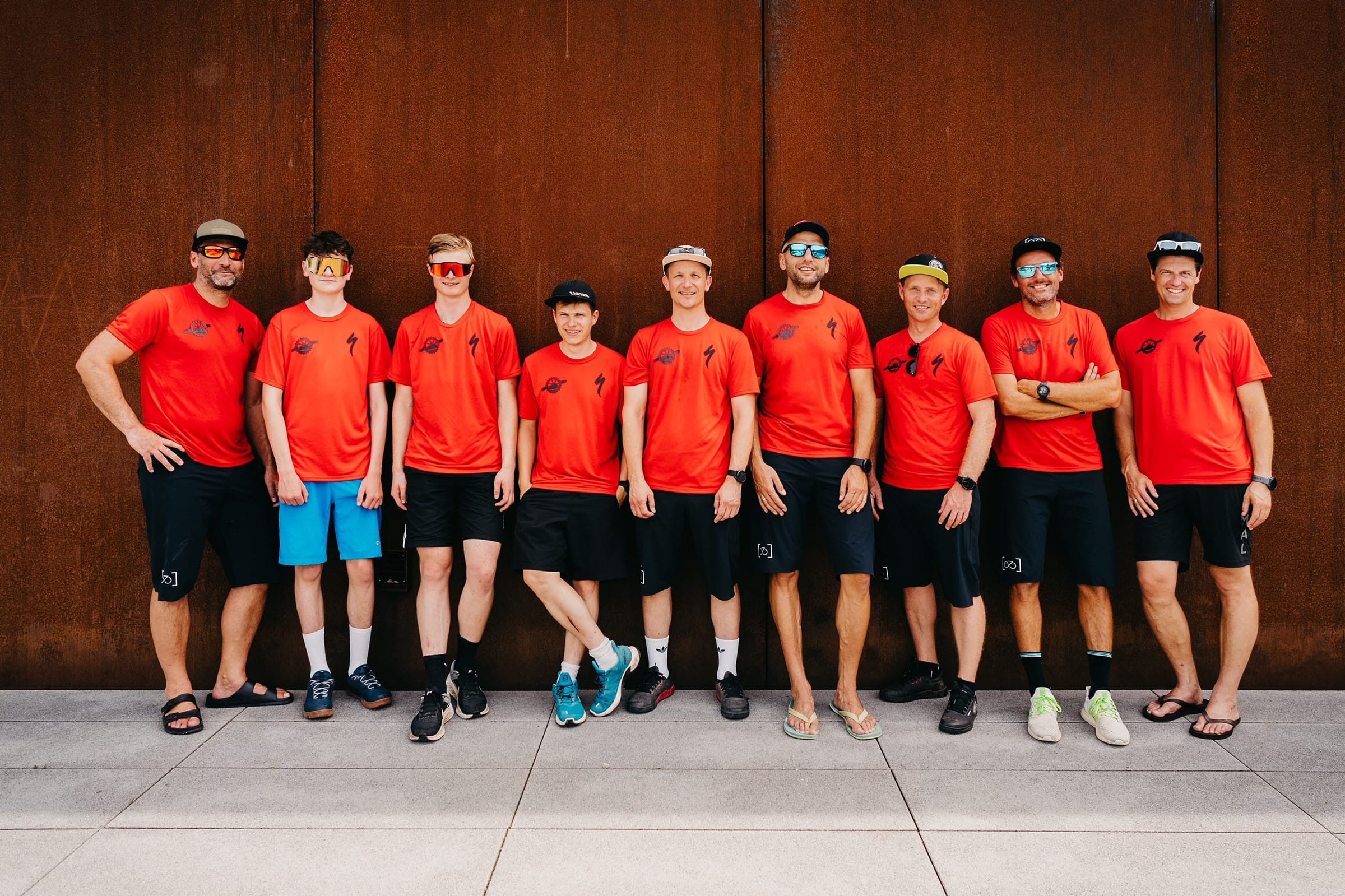 Trainerteam und Jugendliche der Radsportabteilung des SV Marienstein