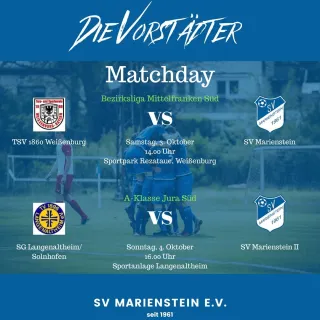 2x Vorstädter-Fußball am Wochenende!
.
🔥🔥🔥🔥🔥🔥🔥🔥
.
2x auswärts, Samstag unsere erste beim Tabellenführer @tsv1860...