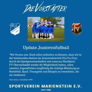+++ News aus unserer Fußball-Jugendabteilung +++
.
Liebe Obereichstätter, herzlich willkommen! Wir freuen uns auf Euch u...