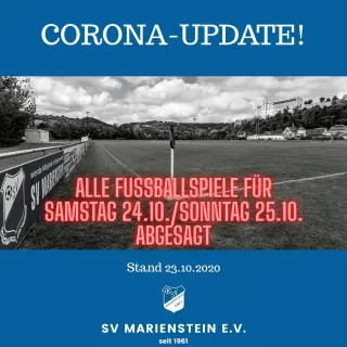 Der SV Marienstein beobachtet wie viele andere Vereine mit Sorge die steigende 7-Tages-Inzidenz für den Landkreis Eichst...