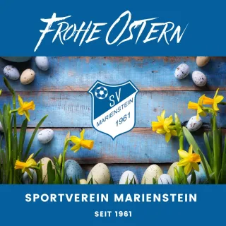 Wir wünschen Euch allen ein frohes Osterfest!
.
💙🤍
.
#svm #svmarienstein #ostern2026