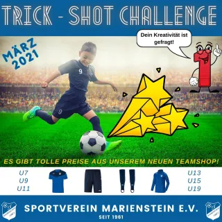 SVM Trick-Shot Challenge für unsere U-Mannschaften!
.
Schickt uns Euer kreativstes Tor!
.
Egal womit, egal wodurch!!! Un...