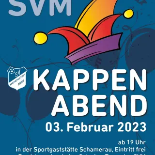 Kappenabend beim SVM! 🥳
.
Es ist endlich wieder soweit! ✌🏻
.
Am 03. Februar feiern wir in der Schamerau, los geht’s ab...