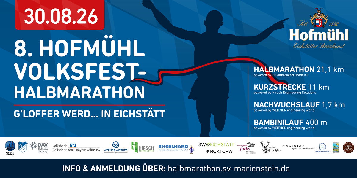 Hofmühl-Volksfest-Halbmarathon